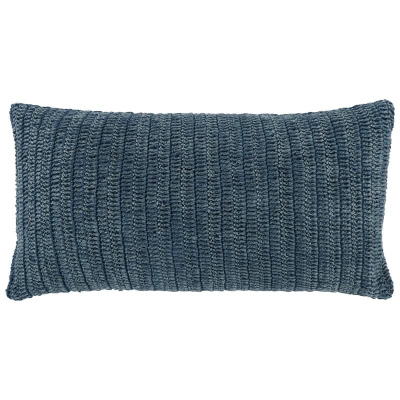 Villa by Classic Home Nakeya Knitted 14 x 26 Throw Pillow