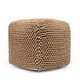 preview thumbnail 38 of 46, Stekar Boho Handcrafted Tufted Fabric Cube Pouf by Christopher Knight Home