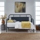 preview thumbnail 13 of 41, Vintage Series Distressed Metal Twin Metal Day Bed - Antique White Navy
