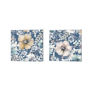 Patricia Pinto 'Indigo Beauty' Canvas Art (Set of 2)