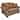 Rancho Rustic Brown Buckskin Fabric Loveseat - 40"H x 63"W x 37"D - 40"H x 63"W x 37"D
