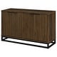 preview thumbnail 5 of 14, Ryatt 4-Door Engineered Wood Accent Cabinet Dark Pine