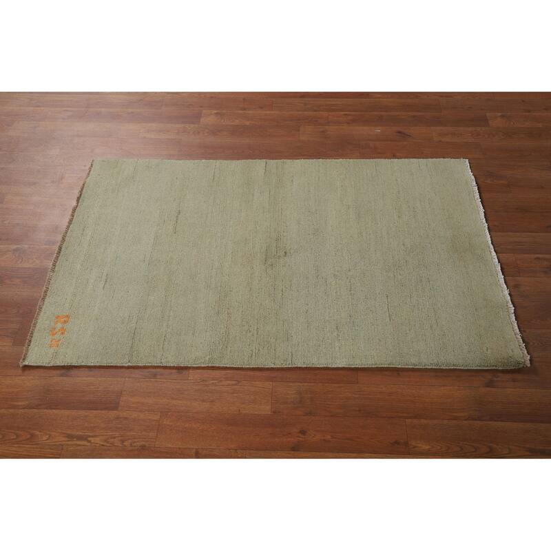Gabbeh Modern Foyer Rug Accent Handmade Wool Carpet - 2'7"x 3'11"