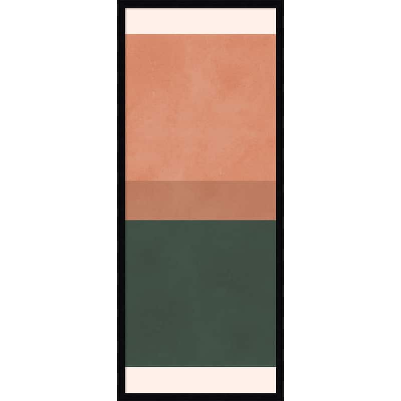 Amanti Art Framed Fabric Pinboard Terracotta Layers by Vitor Costa Printed Bulletin Board