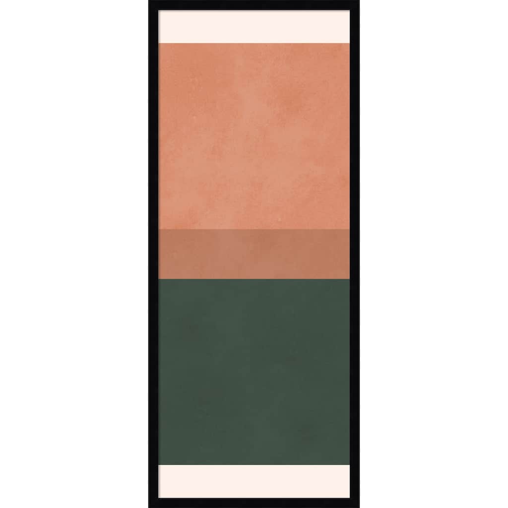 Amanti Art Framed Fabric Pinboard Terracotta Layers by Vitor Costa Printed Bulletin Board