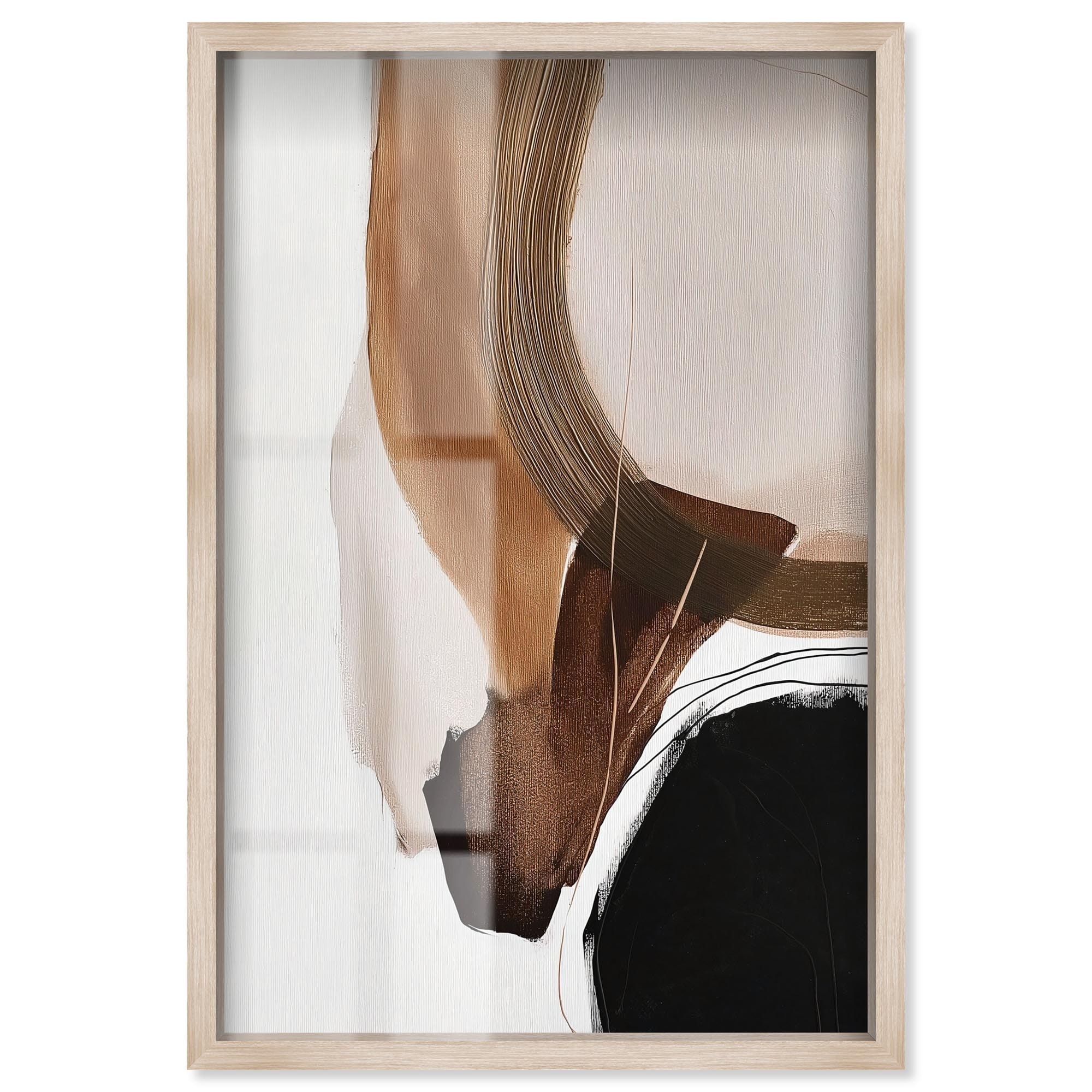 Earth Curve II Boho Decor Shadowbox Print by Art Remedy