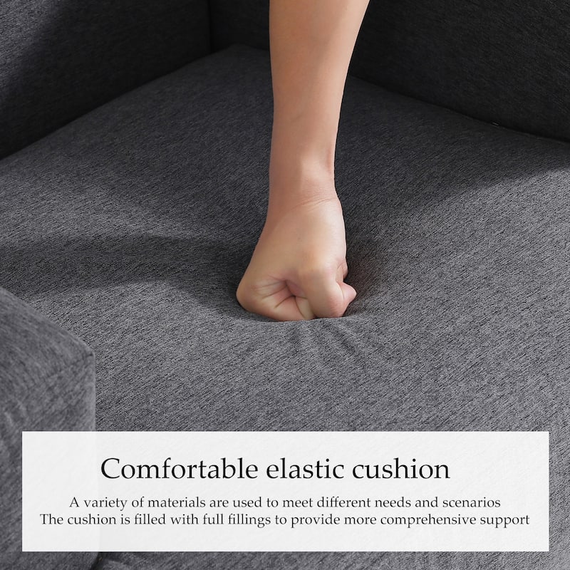 UIXE Upholstered Chenille/Boucle Swivel Glider Rocker Recliner