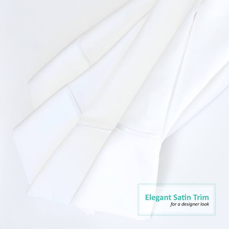 Nestl 2 Piece Pillowcases - Soft Microfiber Bedding Pillowcase Set - Includes 2 White Pillowcases