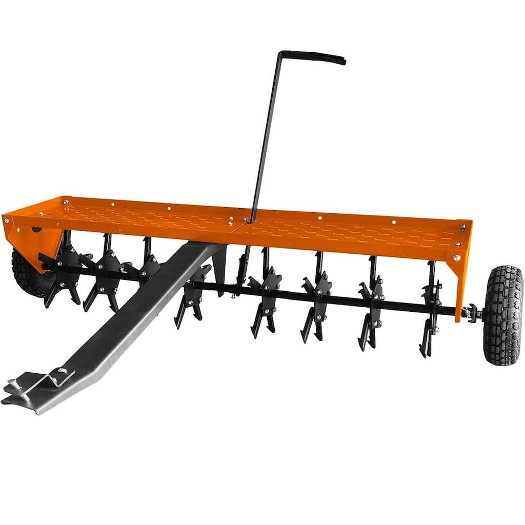 48 Inch Tow Behind Lawn Core Aerator for Professional Yard, Garden, Farm Care