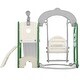 preview thumbnail 17 of 65, 5 in 1 Toddler Slide and Swing Set - Indoor & Outdoor Kids Playground Climber with Telescope - 71.6'' L x 56.3'' W x 45.2'' H