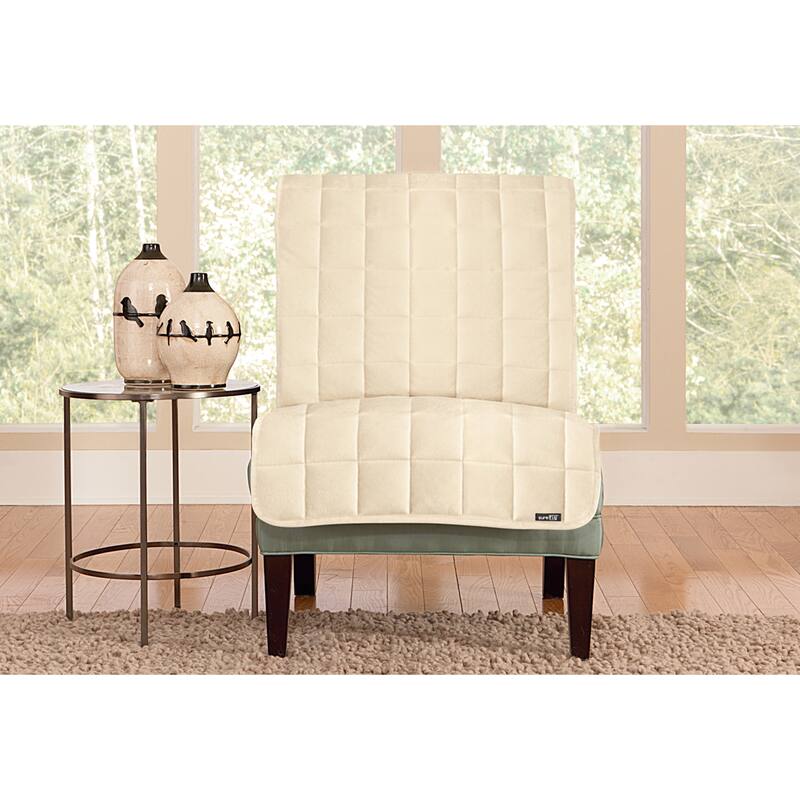 SureFit Deluxe Pet Armless Chair Furniture Cover