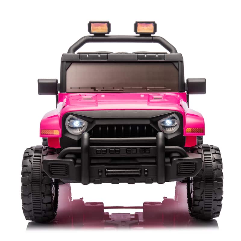 12V Ride-On Car for Kids with Remote Control, Four-Wheel Suspension, Music, Bluetooth, and MP3 for Ages 2-4
