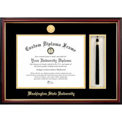 Washington State University 14w x 11h Tassel Box and Diploma Frame