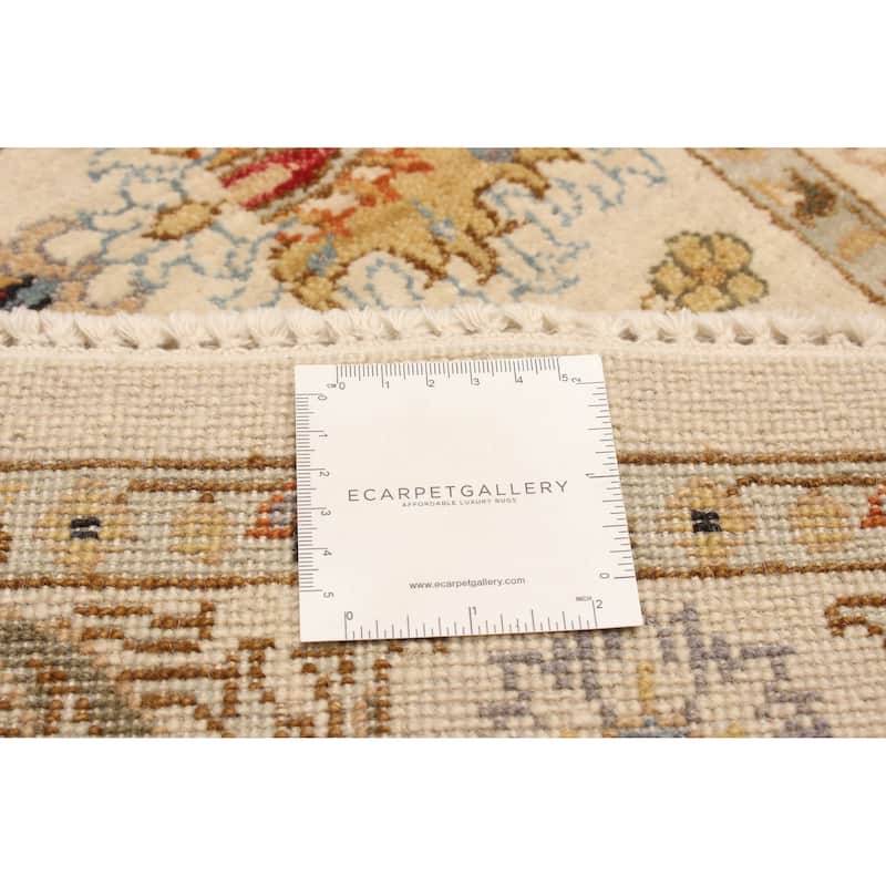 ECARPETGALLERY Hand-knotted Jamshidpour Cream Wool Rug - 3'0 x 5'0