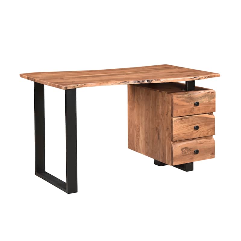 Sienna 2-piece Live Edge Solid Wood Desk Set