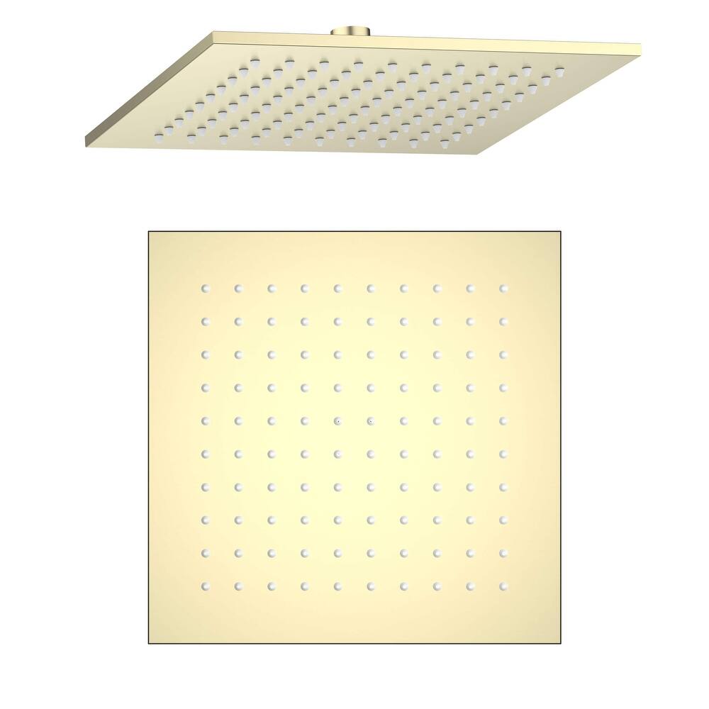 Cube 10" Metal Thin Profile Rain Shower Head 1.75 GPM