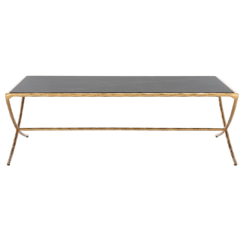 SAFAVIEH Couture Italia Rectangle Metal Coffee Table - 48 In. W x 28 In. D x 15 In. H - 48"W x 28"D x 15"H