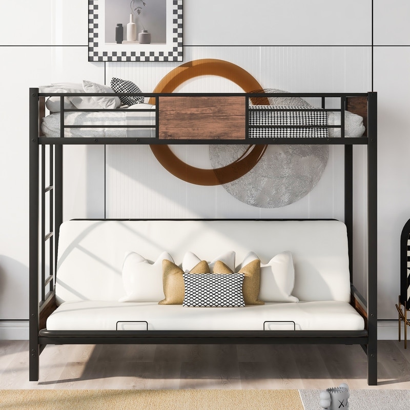 Metal futon bunk bed 2025