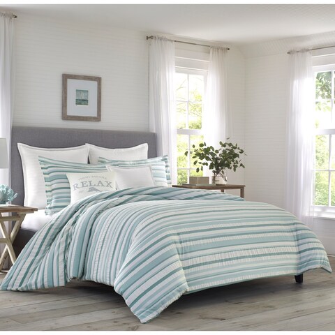 Relax by Tommy Bahama Clearwater Cay Blue Duvet Cover Set