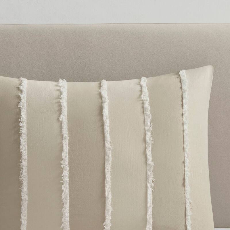 INK+IVY Shay 3 Piece Striped Cotton Comforter Set