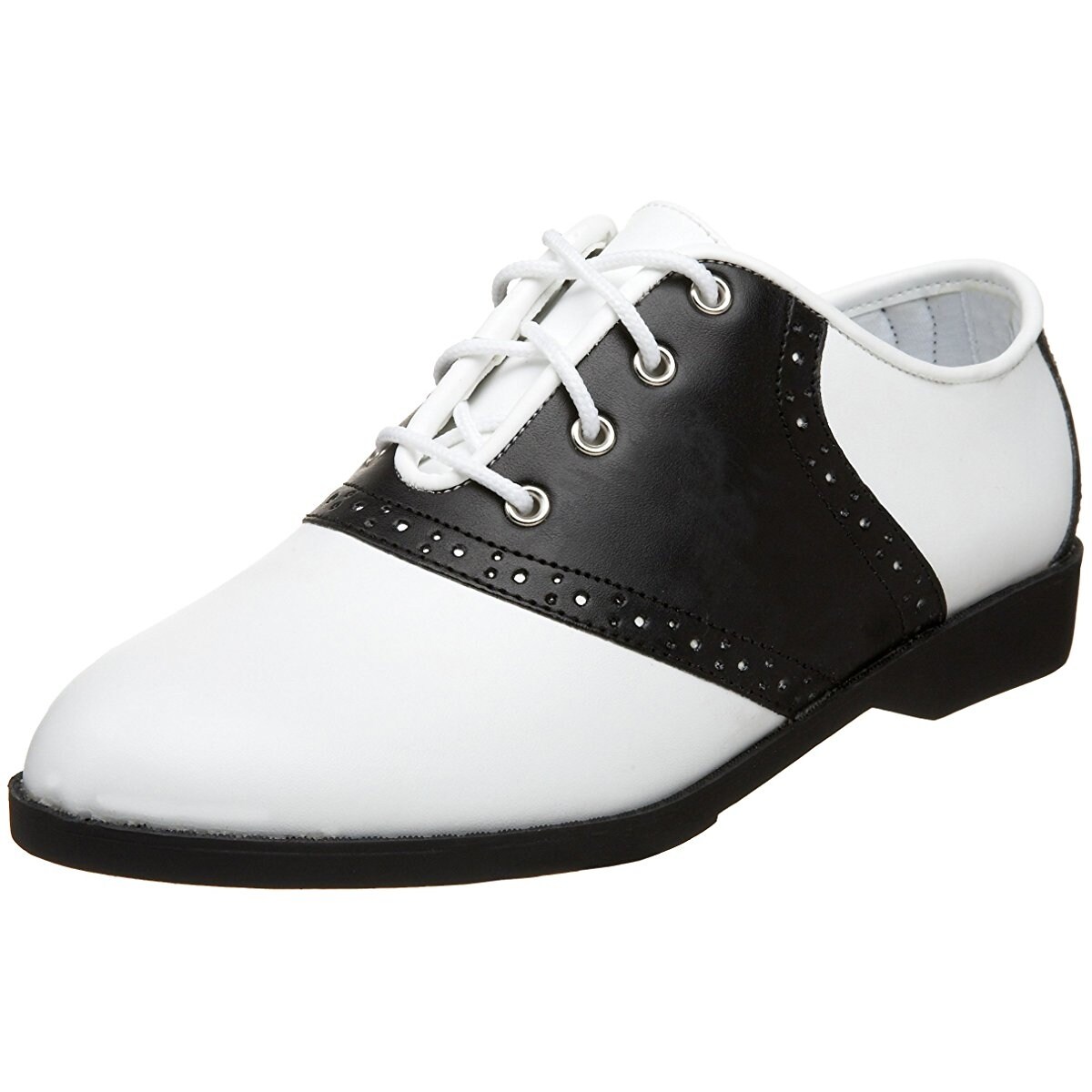 black and white 50s shoes