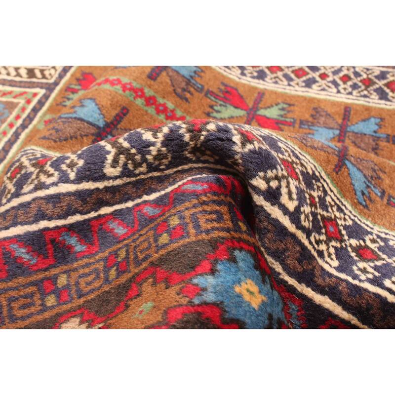 ECARPETGALLERY Hand-knotted Teimani Brown Wool Rug - 2'11 x 4'11