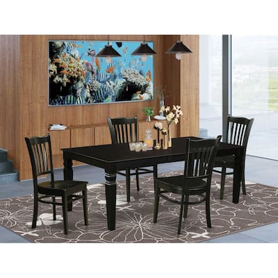 Dining Room Table Set - 9 Piece Kitchen Table with Chairs - Modern Flair Design