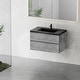 preview thumbnail 71 of 75, GDFStudio - Carter Floating Bathroom Vanity with Quartz Sand Countertop & Soft-Close Drawers