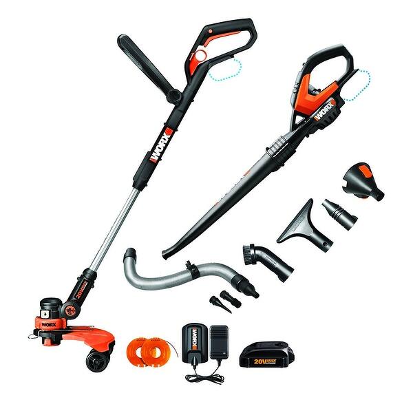 Shop Positec Wg951 2 Worx 20v Air Cordless Leaf Blower Sweeper Overstock 17601022