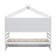 preview thumbnail 52 of 57, Wooden House-shaped Twin House Bed with Bedside Built-in Storage Shelves,Under Bed Storage,Kids and Baby