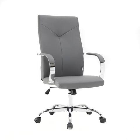 LeisureMod Sonora Modern Leather High Back Executive Office Chair