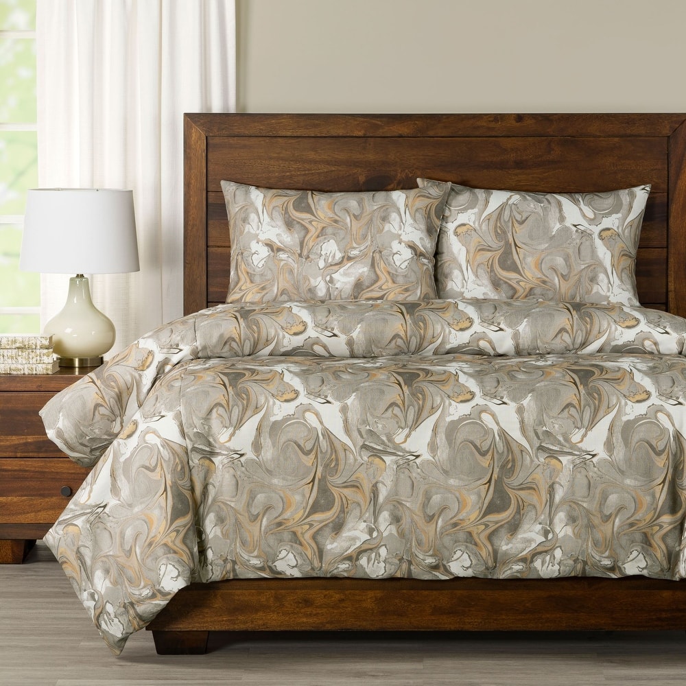Siscovers Wanderlust Marble Print Duvet Set