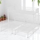 preview thumbnail 8 of 10, Triple Twin Metal Bunk Bed with Shelf, Middle Table, Guardrails, and Convertible Upper Bed,Detachable L-Shaped Bunk bed