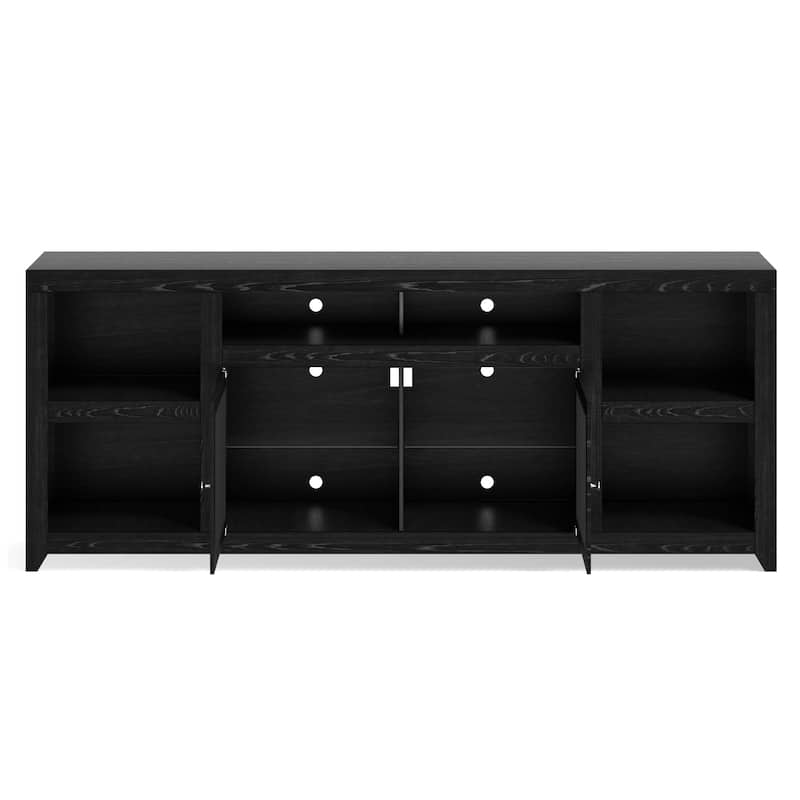 Bridgevine Home Skyline 75 inch TV Stand for TVs up to 90 inches, No Assembly Required