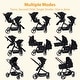 preview thumbnail 14 of 24, Double Stroller Track Tandem Stroller for Infant and Toddler