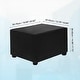 preview thumbnail 52 of 55, Stretch Foot Stool Cover Rectangular Square Foot Stool Slipcover Black - 19.69"-29.92"