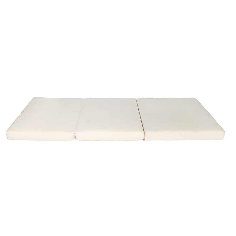 Modern Acacia Wood Outdoor Chaise Lounge with 6-position Adjustable Backrests and Water-resistant Cushions