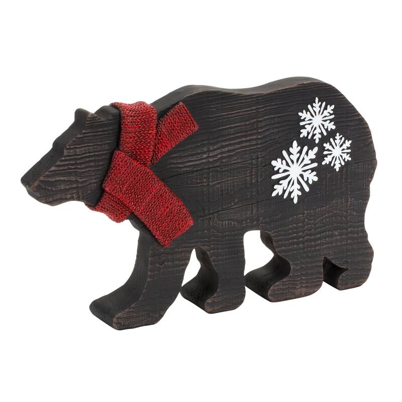 Bear w/Scarf - White