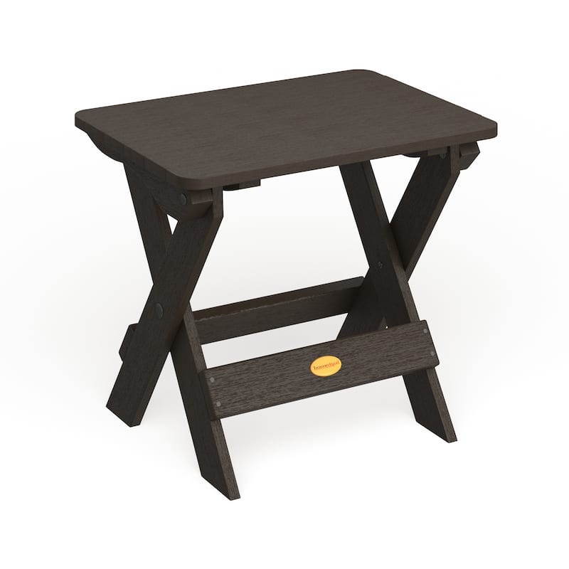 HIGHWOOD Outdoor Folding Adirondack Table - Weathered Acorn