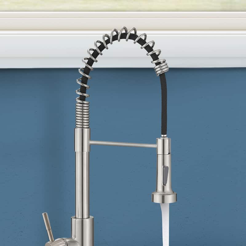 Single Hole Single Handle Pull Down Kitchen Faucet with Sprayer