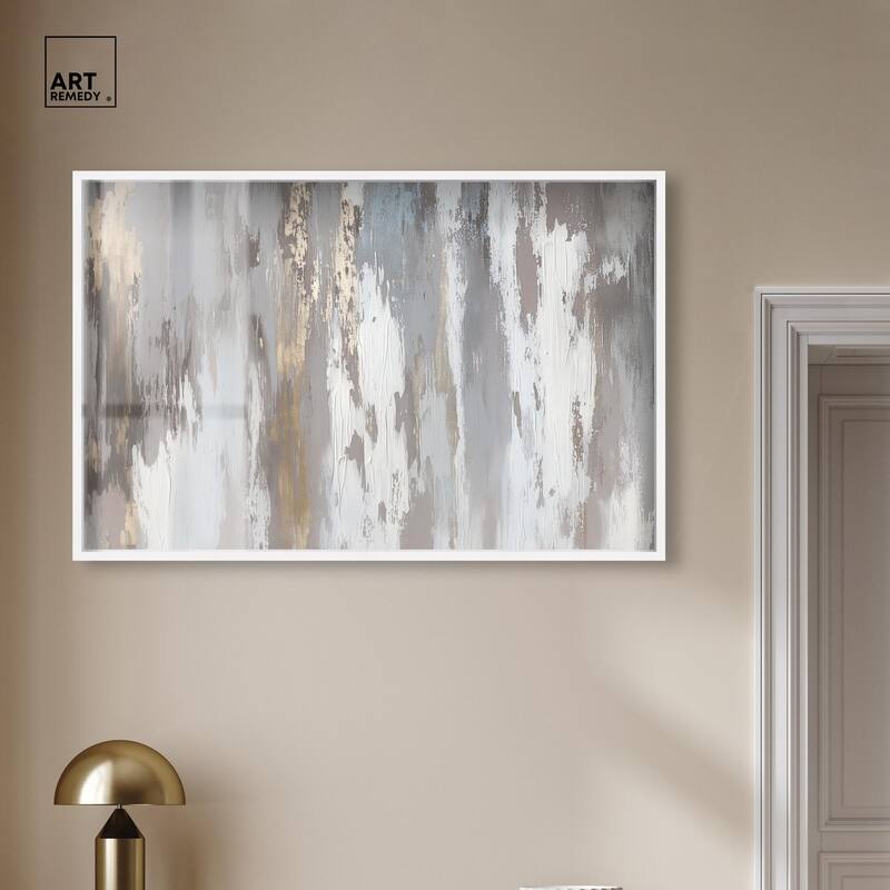 Flooding Gold I Shadowbox by Art Remedy