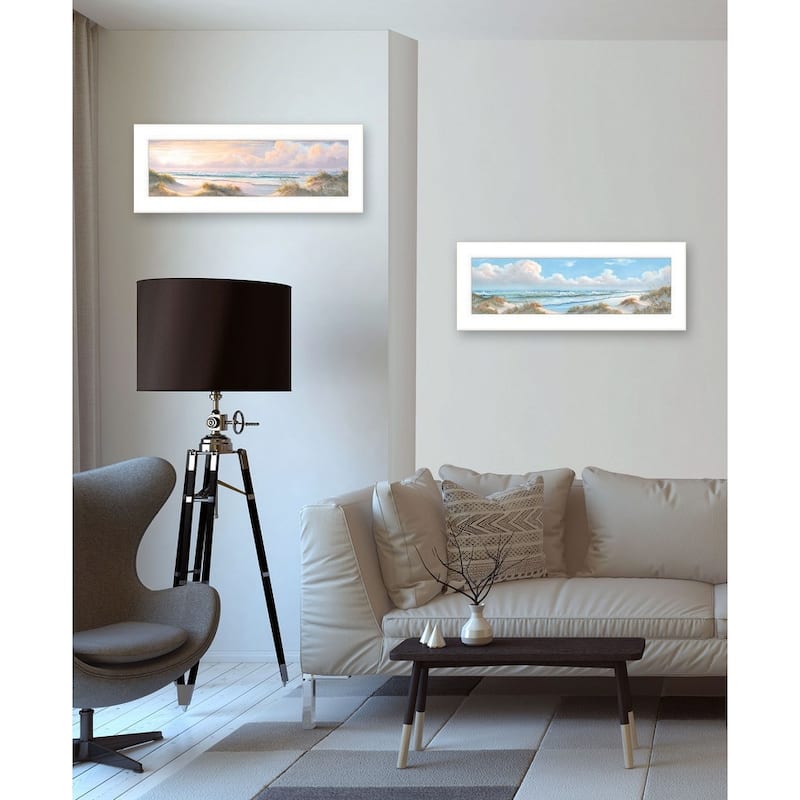 TrendyDecor4U The Seascape Collection Framed Print Wall Art by Georgia Janisse - Ocean Colors