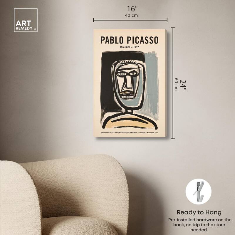 Head of Guernica Canvas by Art Remedy, Gallery Wrapped