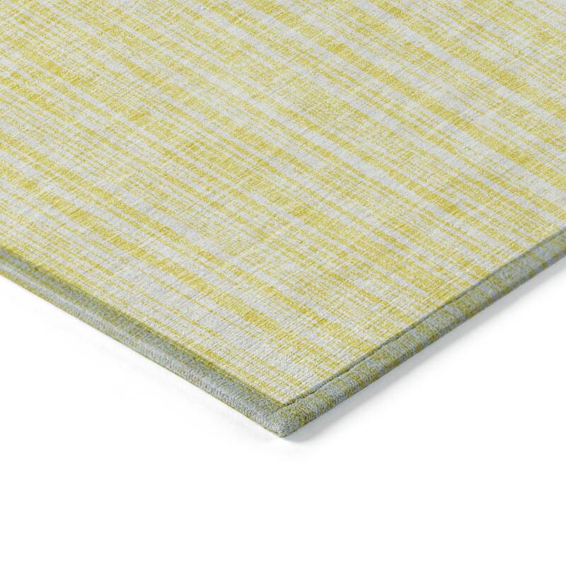 Machine Washable Indoor/ Outdoor Chantille Contemporary Striped Rug