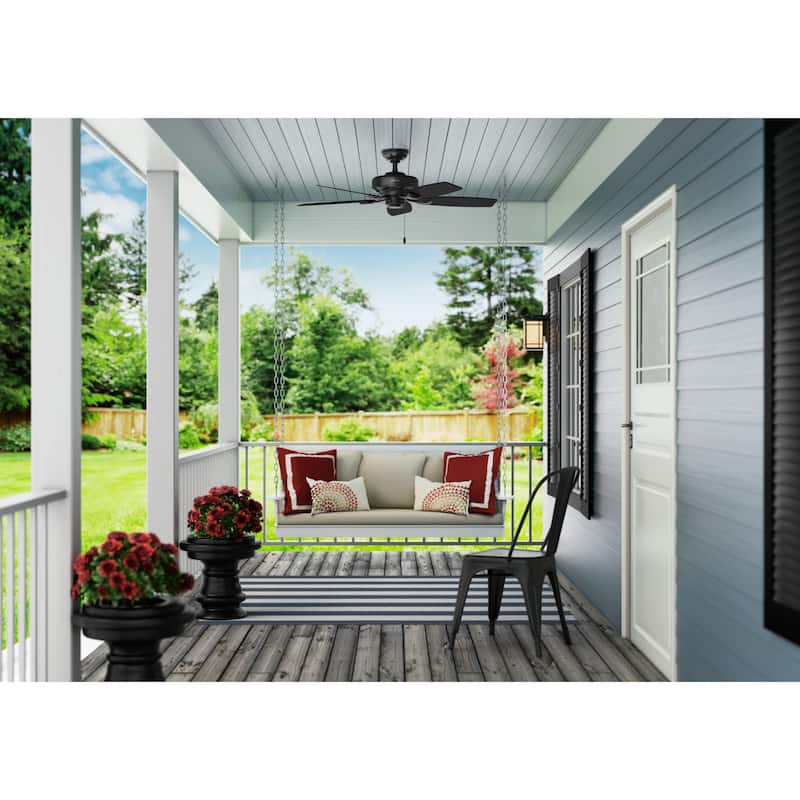 Hunter 48" Sea Wind Outdoor Ceiling Fan with Pull Chain, Damp Rated