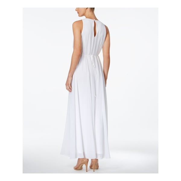calvin klein white formal dress