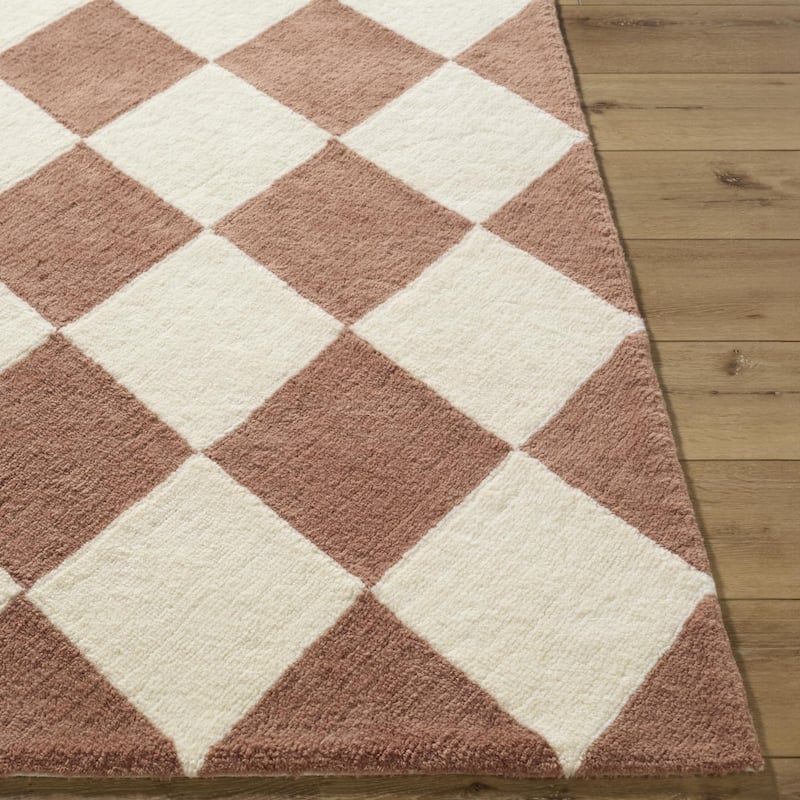 Livabliss Modern & Contemporary Wooly Geometric Washable Area Rug