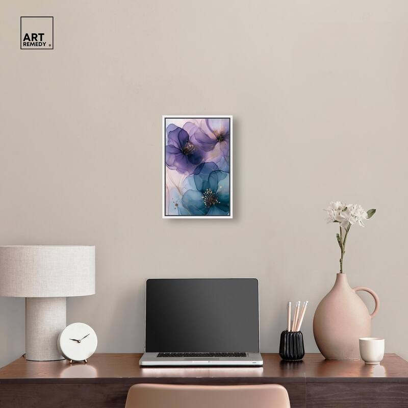 Gilded Cyanescence II Canvas by Art Remedy