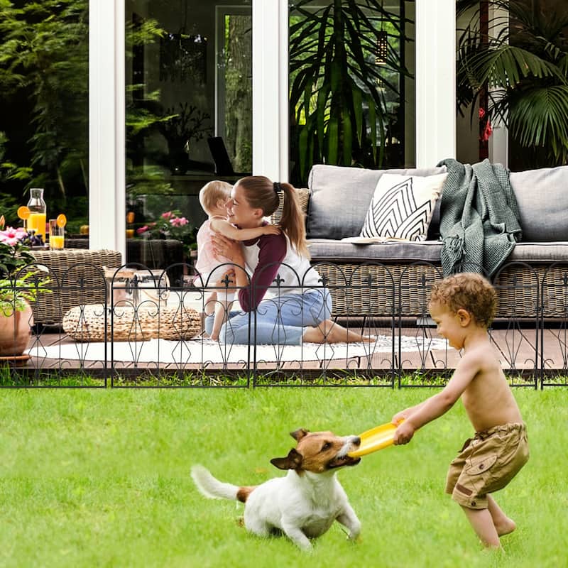 5X Garden Fence Outdoor Decorative Fencing Landscape Wire Border Edge