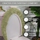 preview thumbnail 127 of 189, Home Weavers Waterford Collection Cotton Toilet Lid Rug | Elastic Fit | Fit Most Standard Toilet Lid | 18"x18"